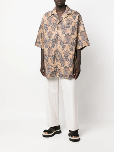 VERSACE JEANS COUTURE floral-print short-sleeved shirt outlook