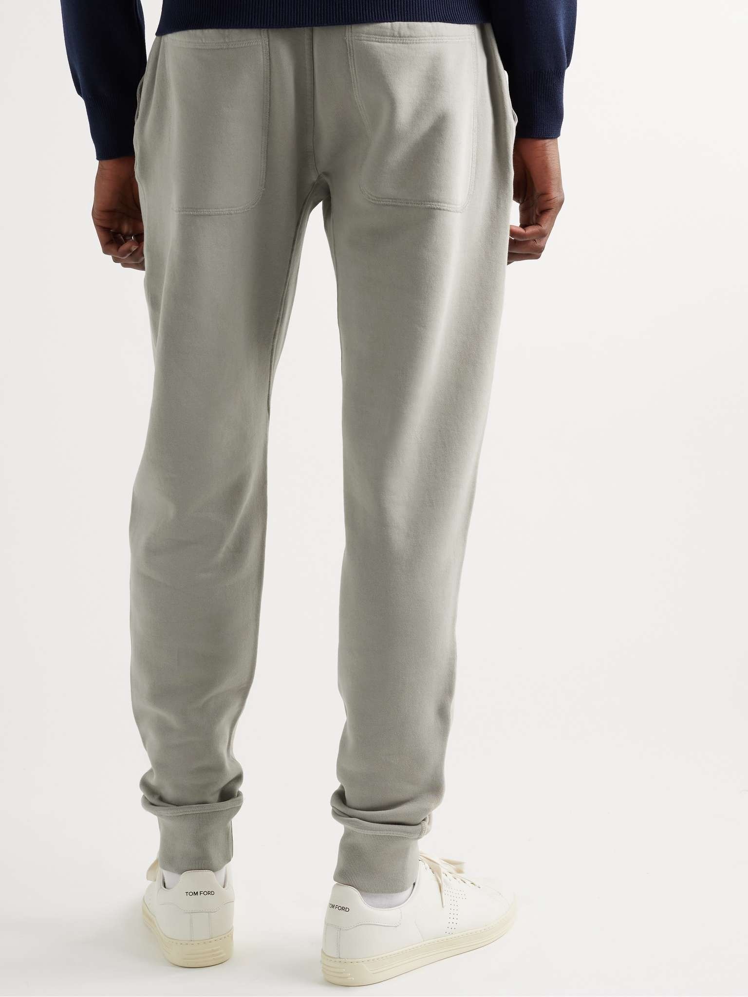 Tapered Garment-Dyed Cotton-Jersey Sweatpants - 6