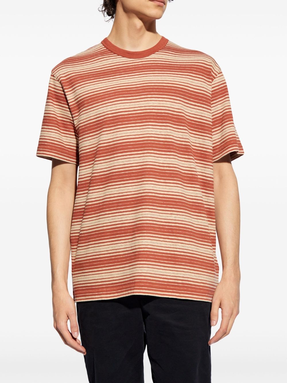 striped cotton T-shirt - 3