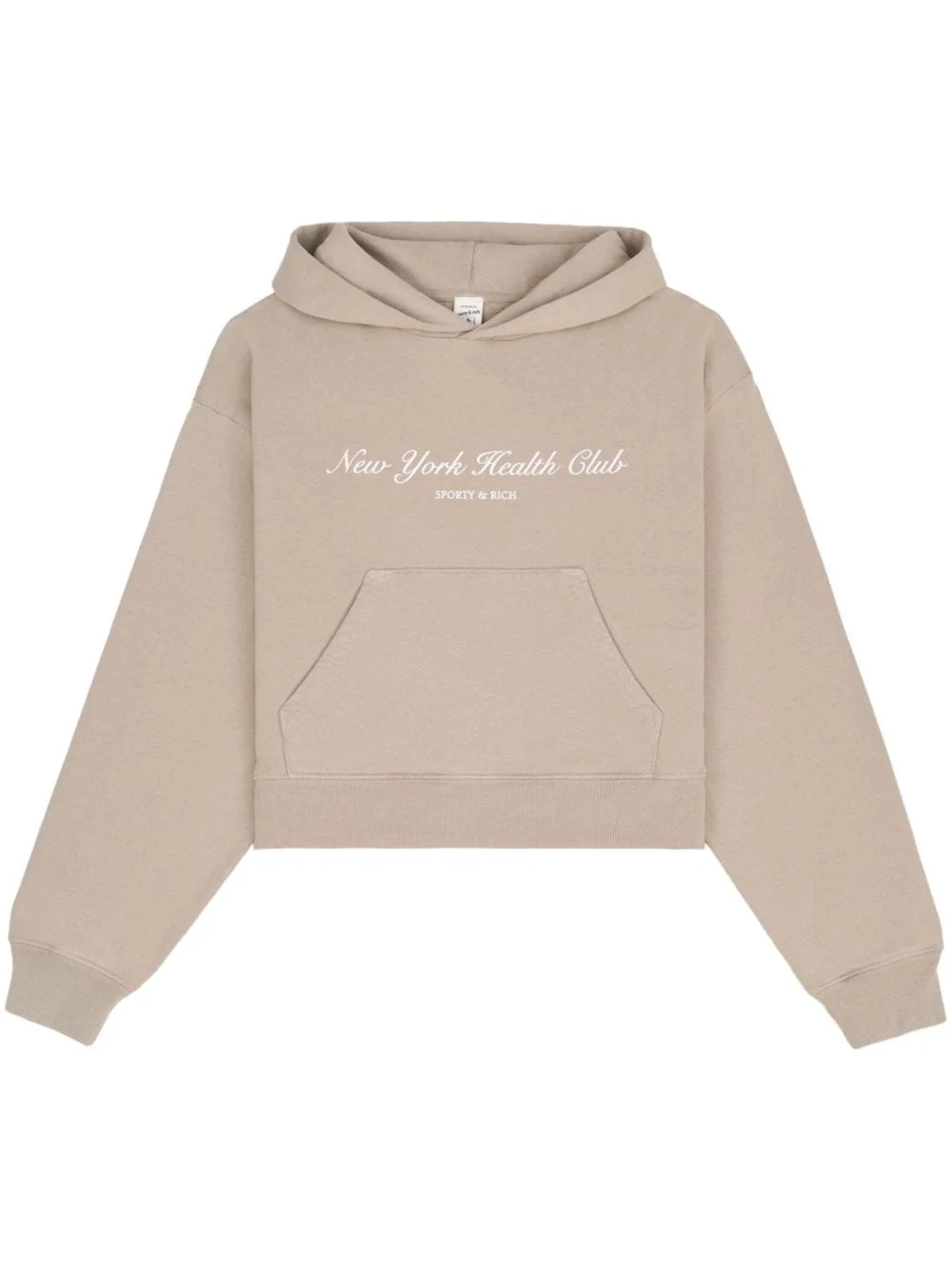 NY Health Club cropped hoodie - 1