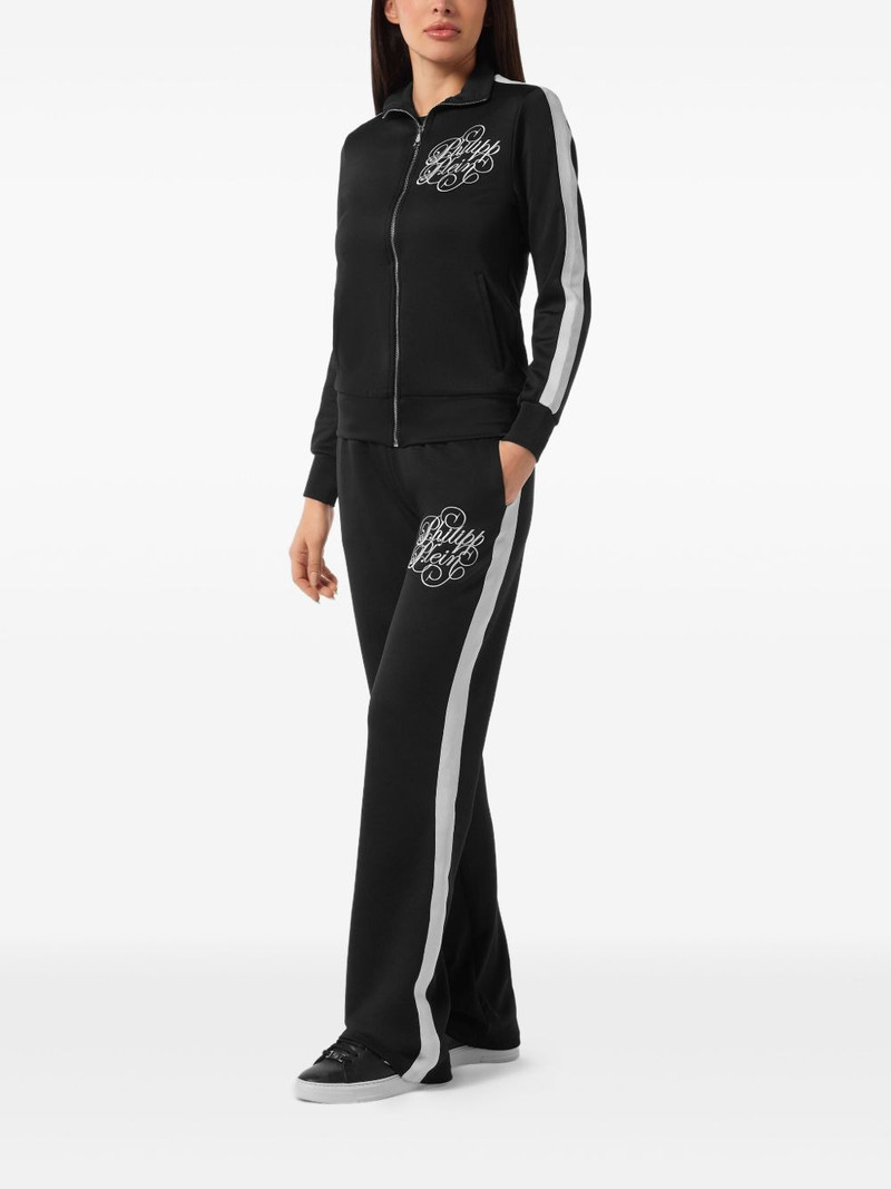 PHILIPP PLEIN stripe-detail tracksuit jacket outlook