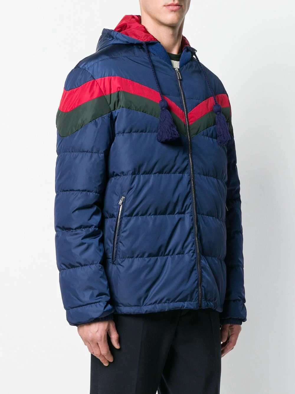 chevron stripe padded jacket - 3