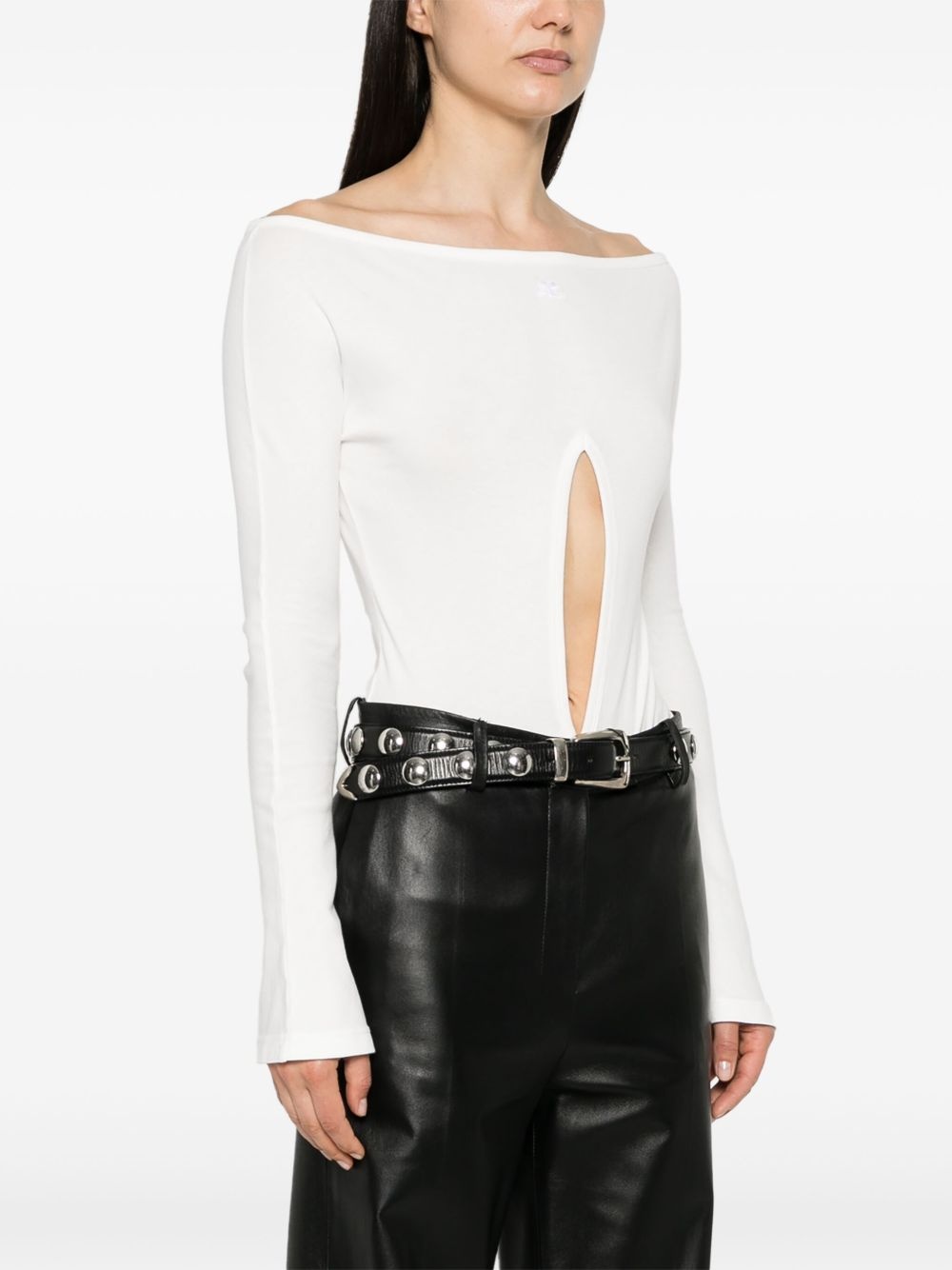 cut-out bodysuit - 3