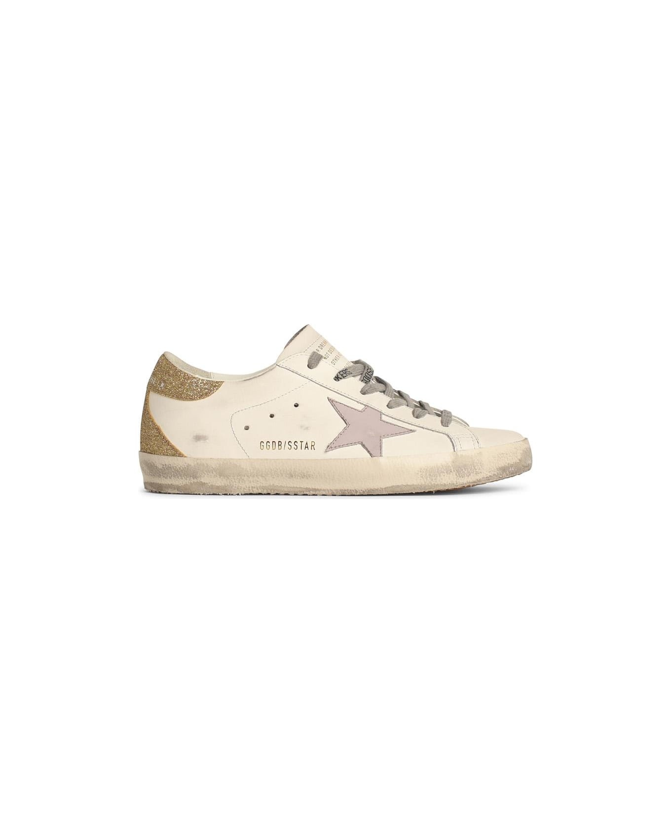 White Leather Sneakers - 1