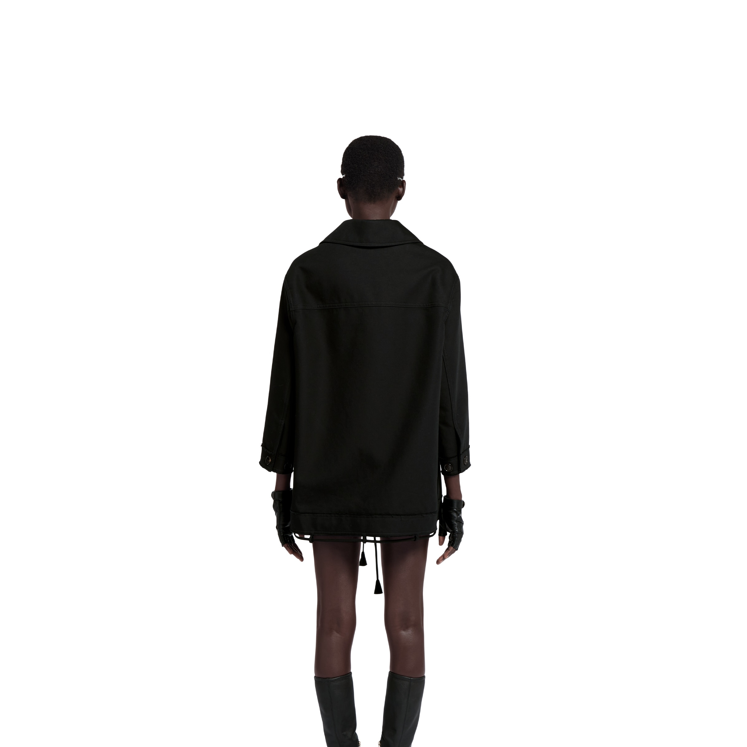 Cotton gabardine bomber jacket - 4