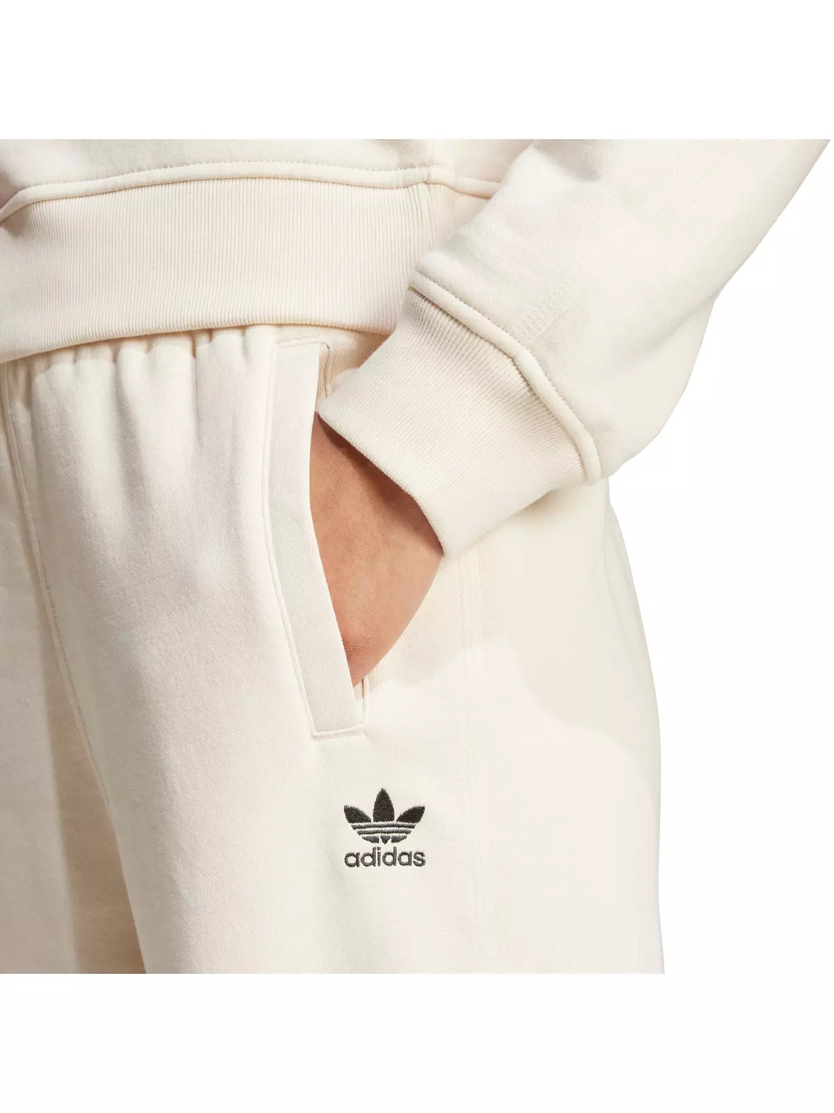 Women's Originals Essentials Fleece Loose Joggers - White - 4