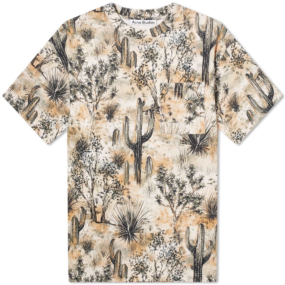 Acne Studios Extorr Cactus Print Pocket Tee - 1