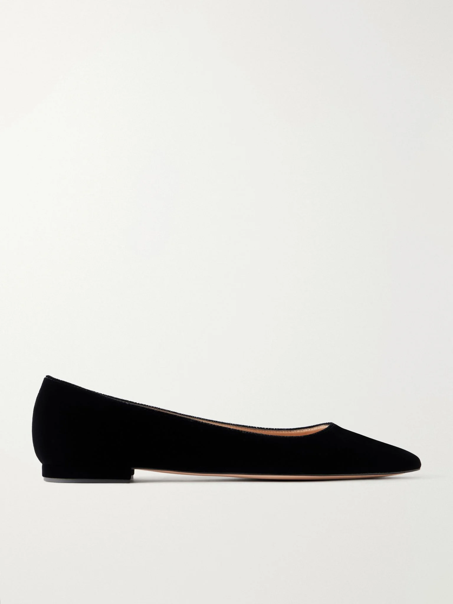 Gianvito velvet ballet flats Black - 1