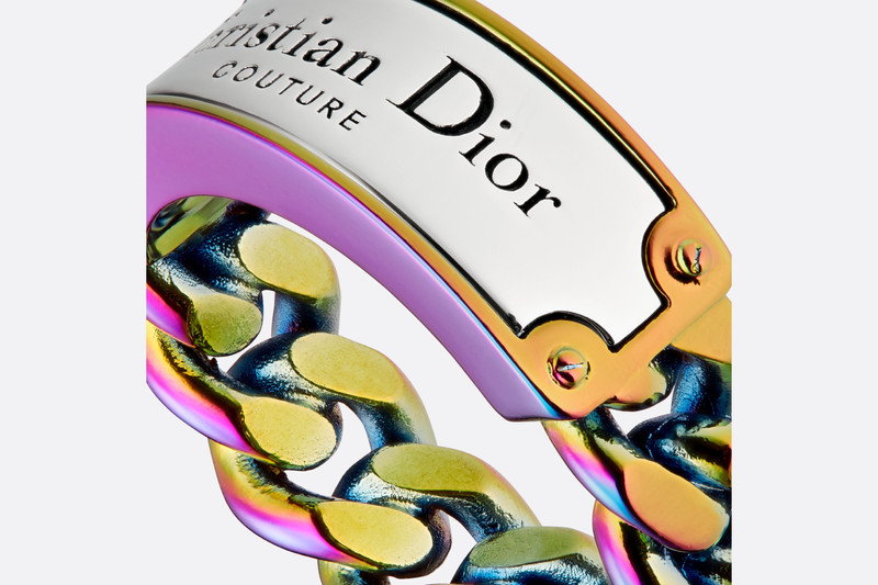 Christian Dior Couture Chain Link Ring 5