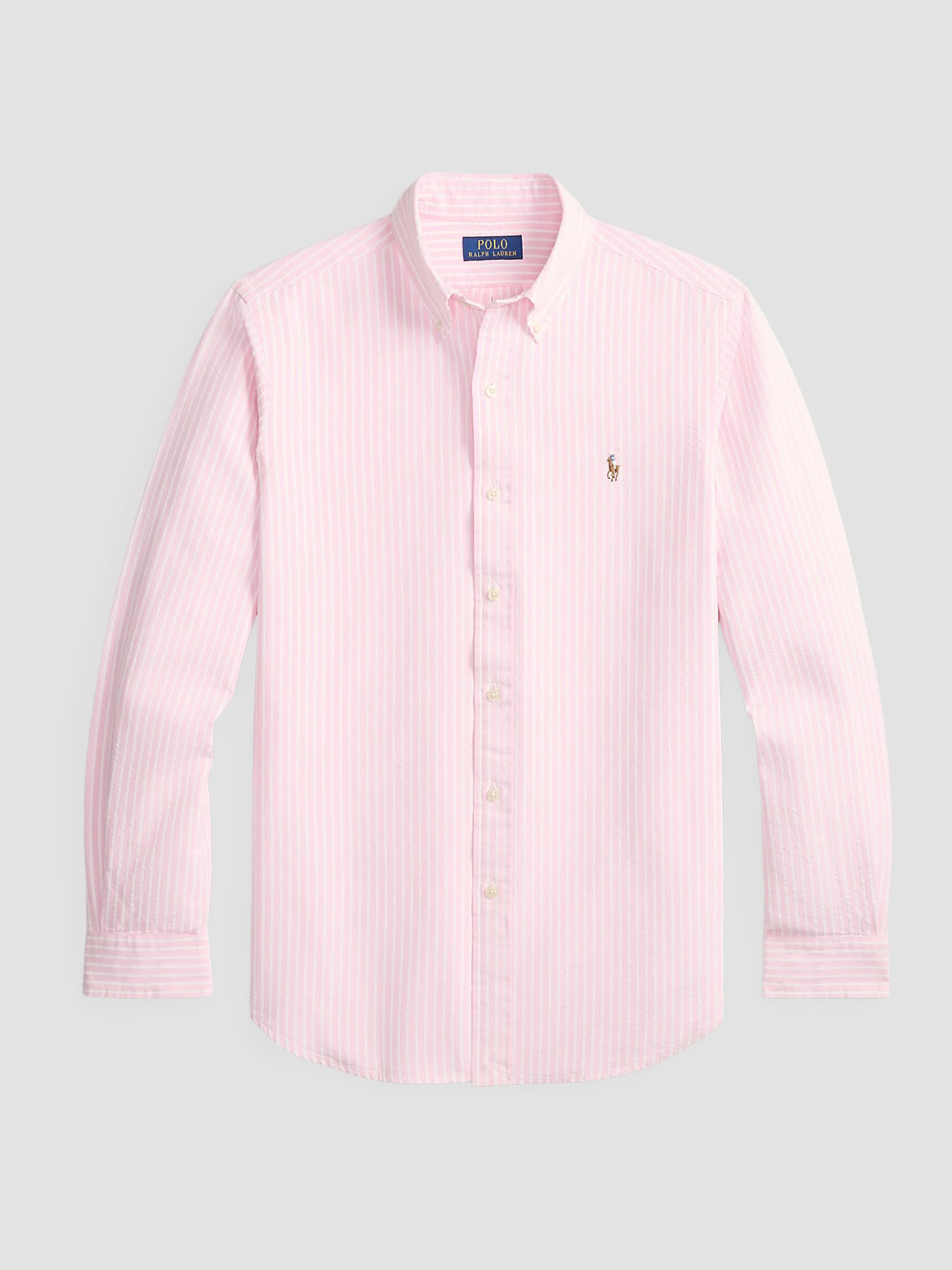 Men's Seersucker Oxford Shirt - New Rose White - 1