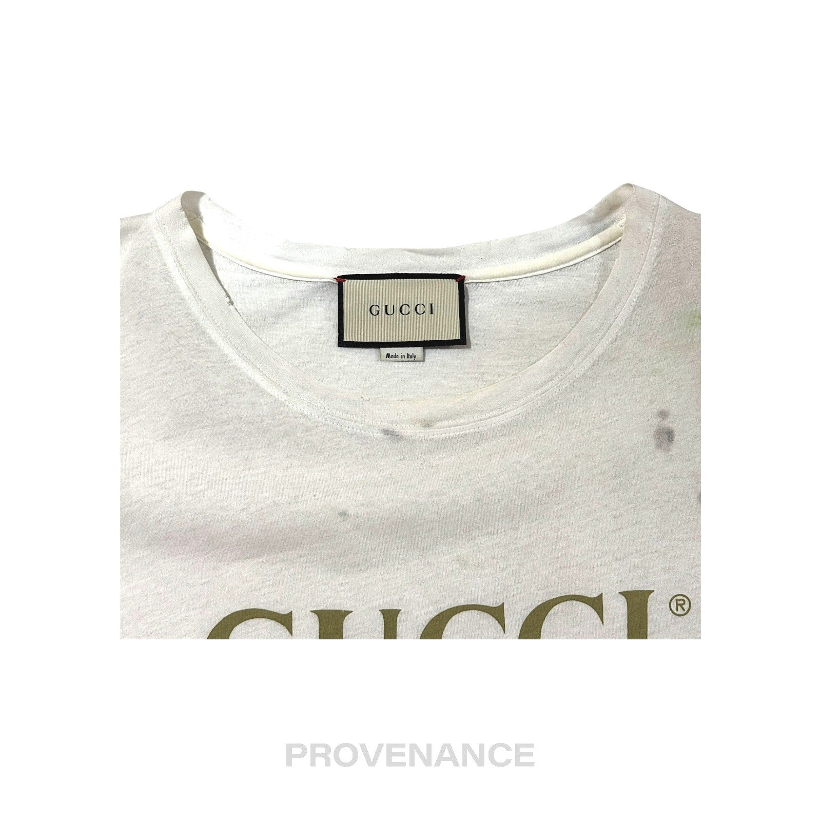 Gucci GG  Vintage Logo T-Shirt - Tie Dye White  S - 3