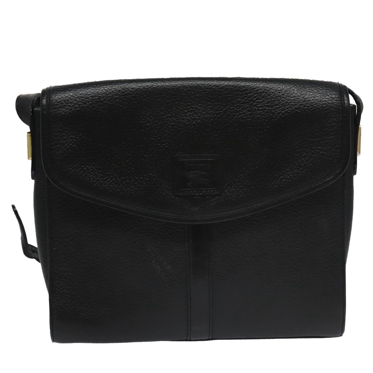Burberry Shoulder Bag Leather Black - 13
