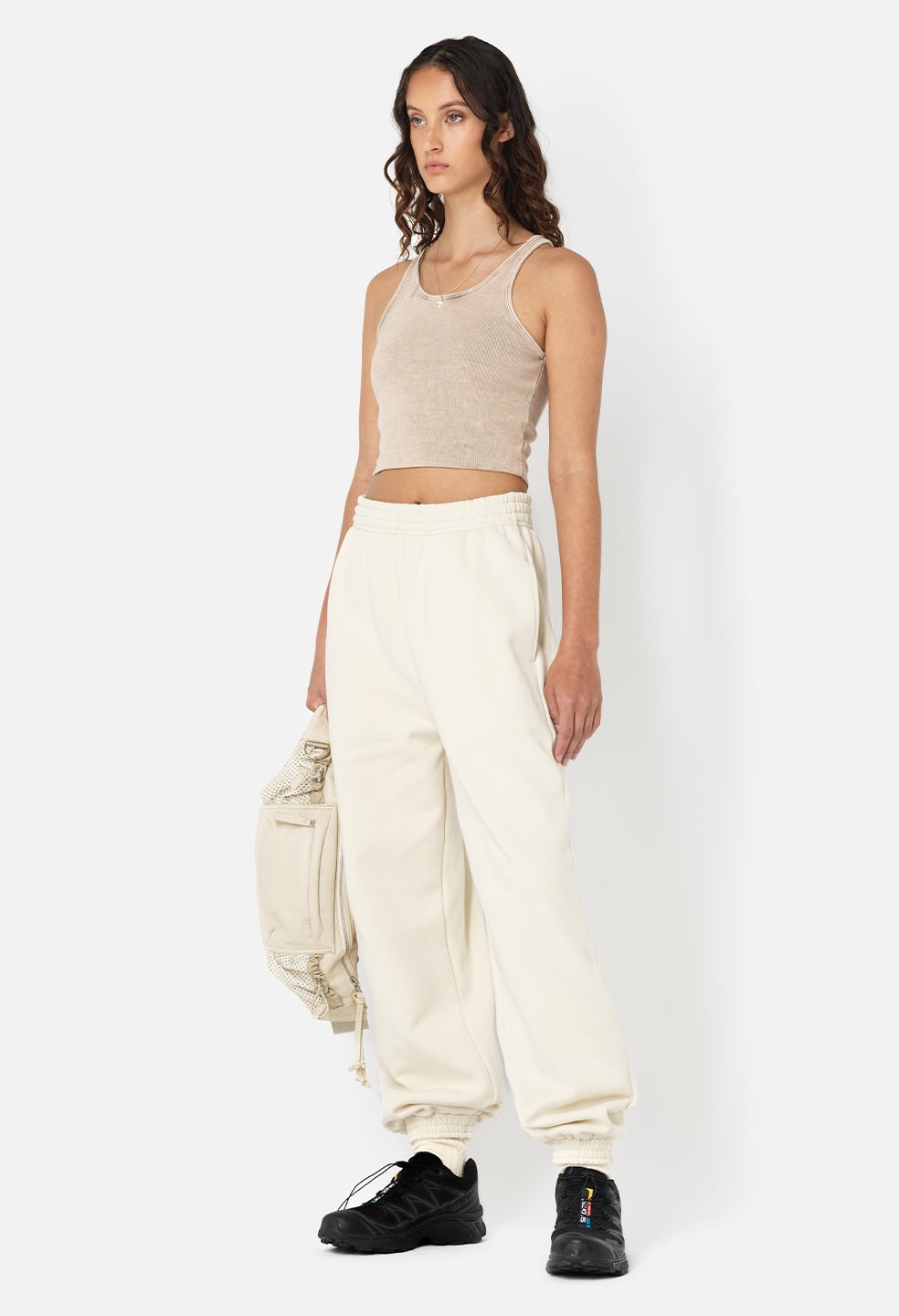 MINERAL WASH GEMINI RIB CROPPED TANK - 5