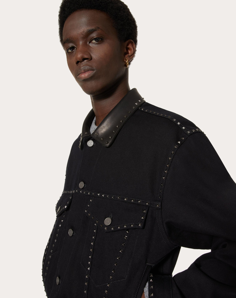 DENIM JACKET WITH ROCKSTUD SPIKE 5