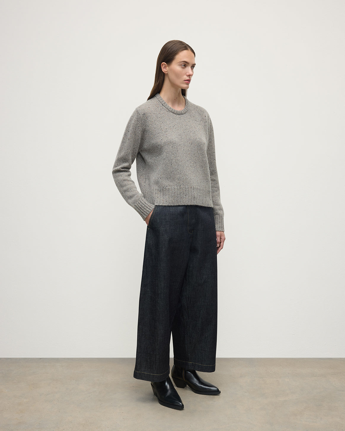 Donegal Cashmere Grey Jumper - 3