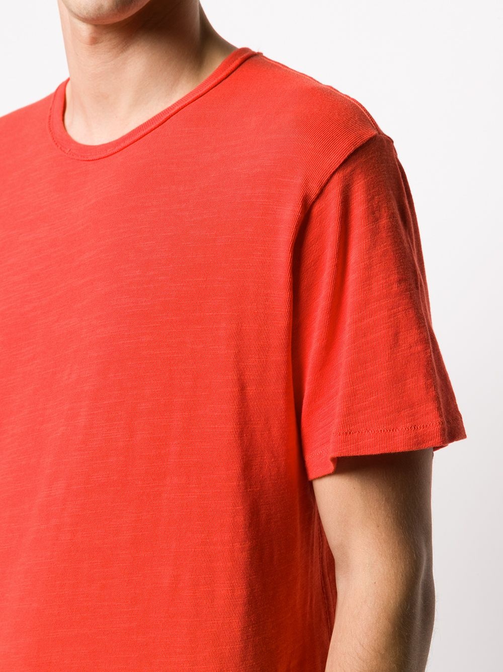 round neck cotton T-shirt - 5