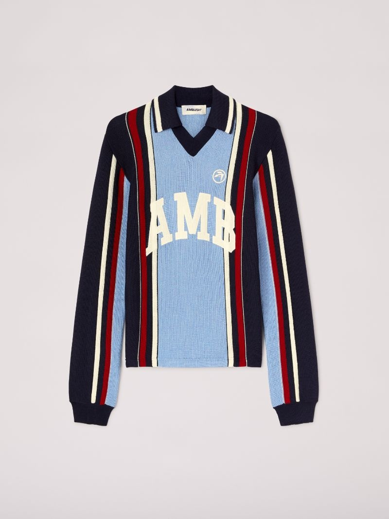 LONG SLEEVE EMBROIDERED POLO 1