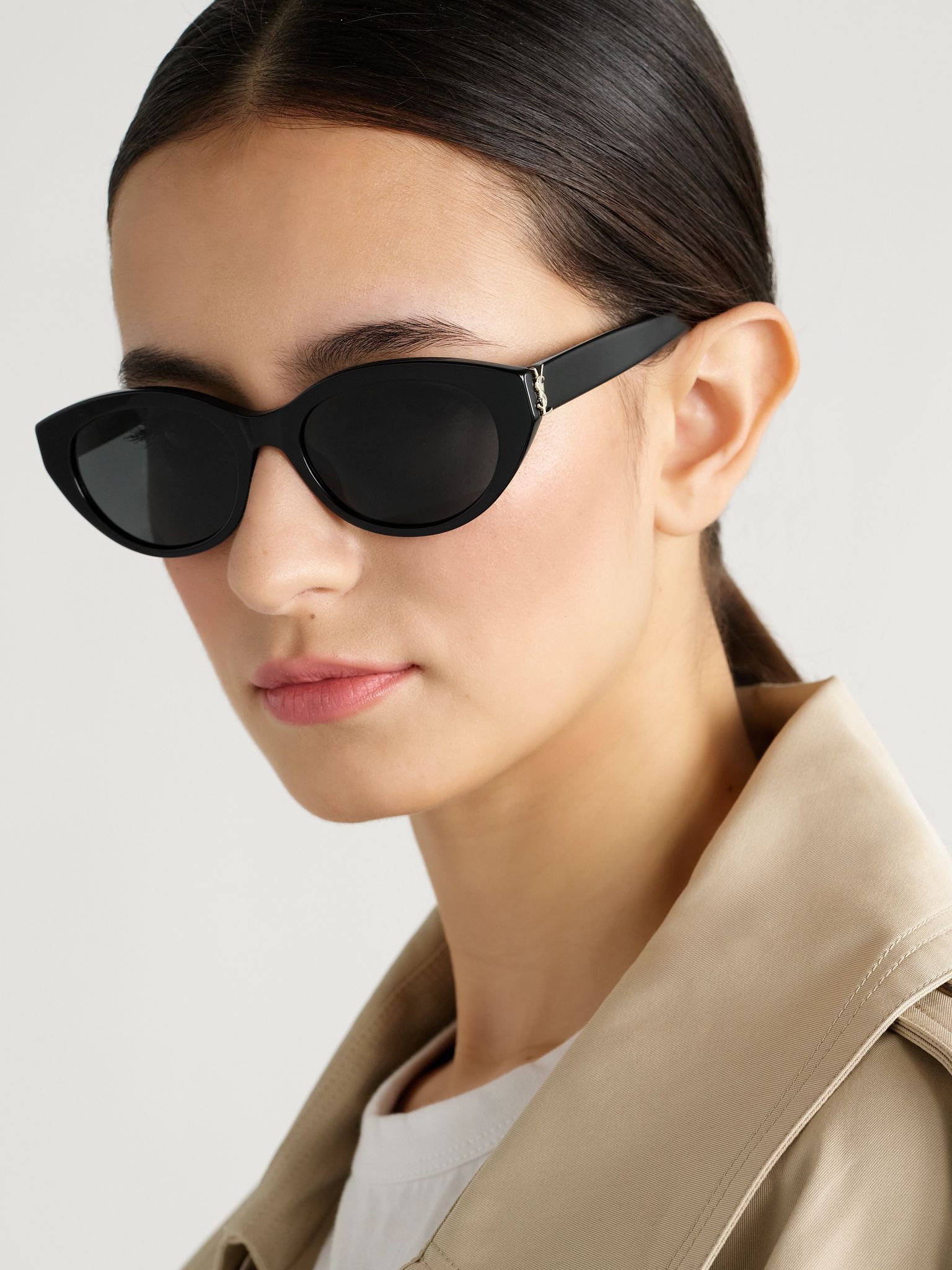 Cat-eye acetate sunglasses Black - 2