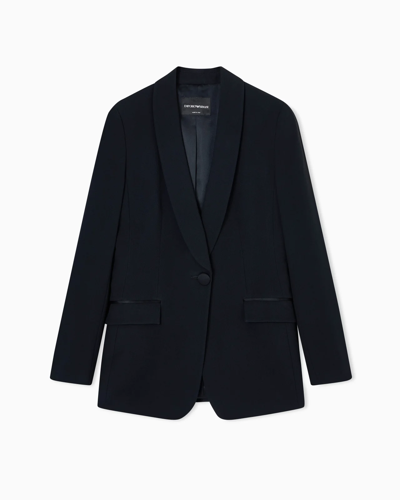 Envers-satin, shawl-collar jacket - 1