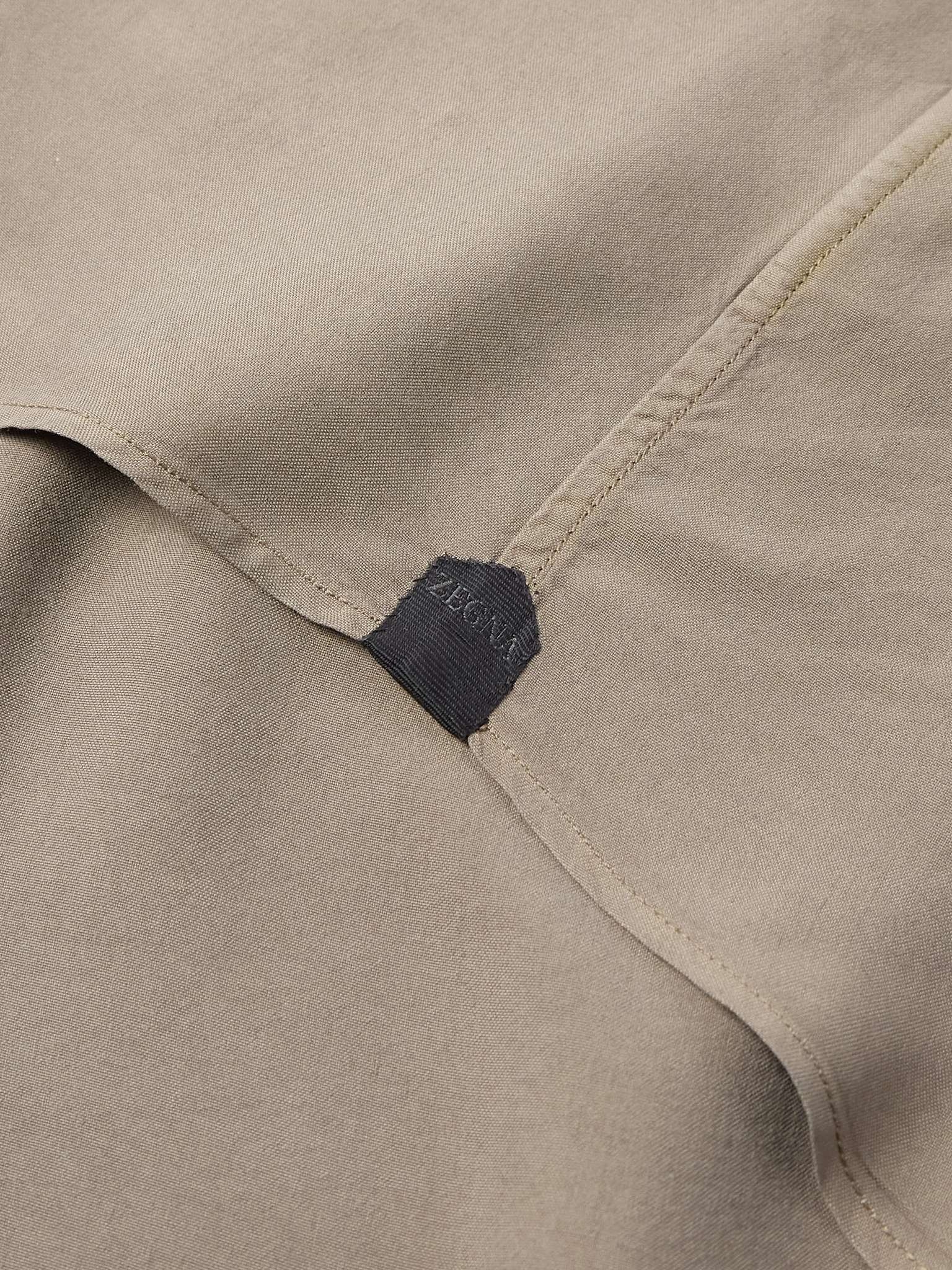 Garment-Dyed Silk Shirt - 4