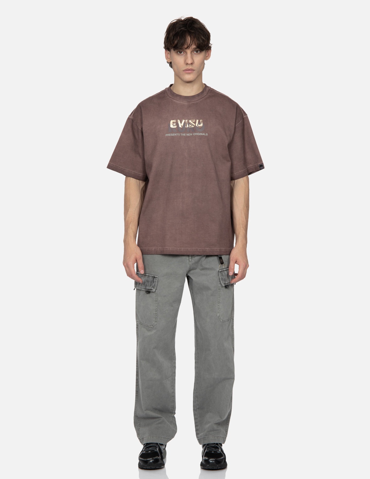 Spray Dyed Multi Logo Print Loose Fit T-shirt - 5