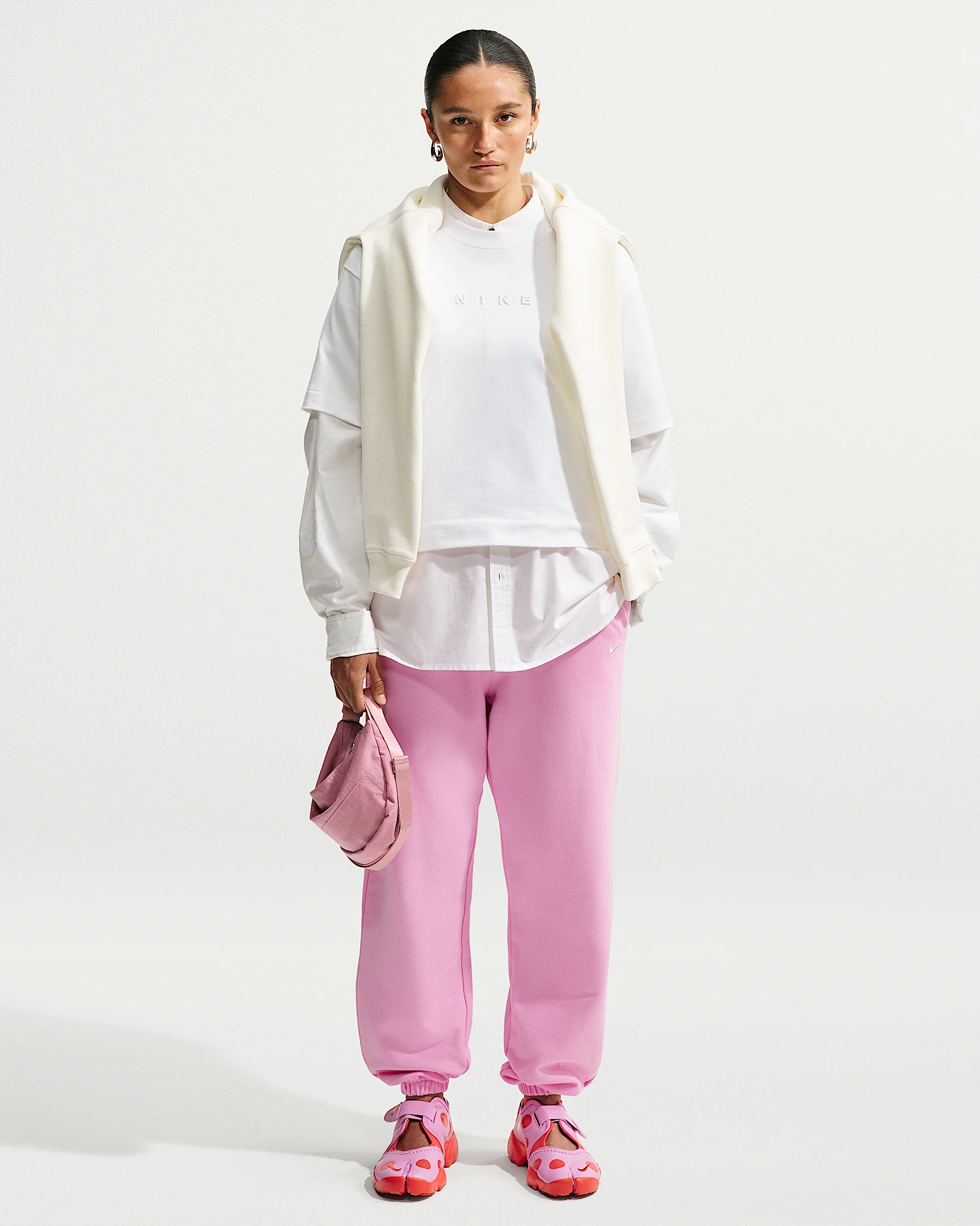 Nike Studio Fleece Lightweight Women's Oversized High-Rise Cuffed Pants - 1