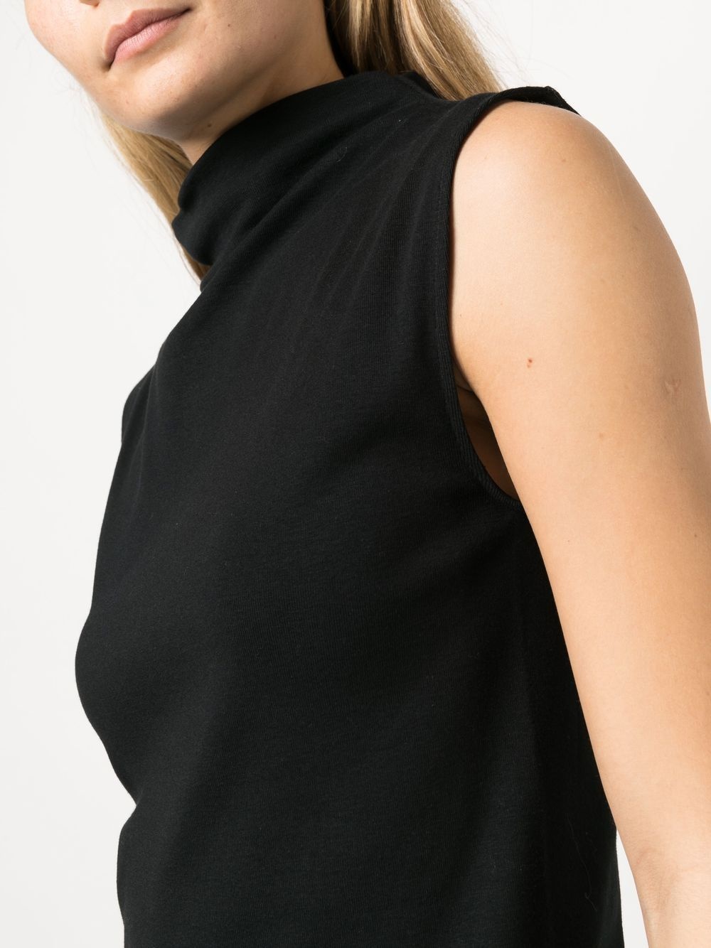 fitted sleeveless midi dress - 5
