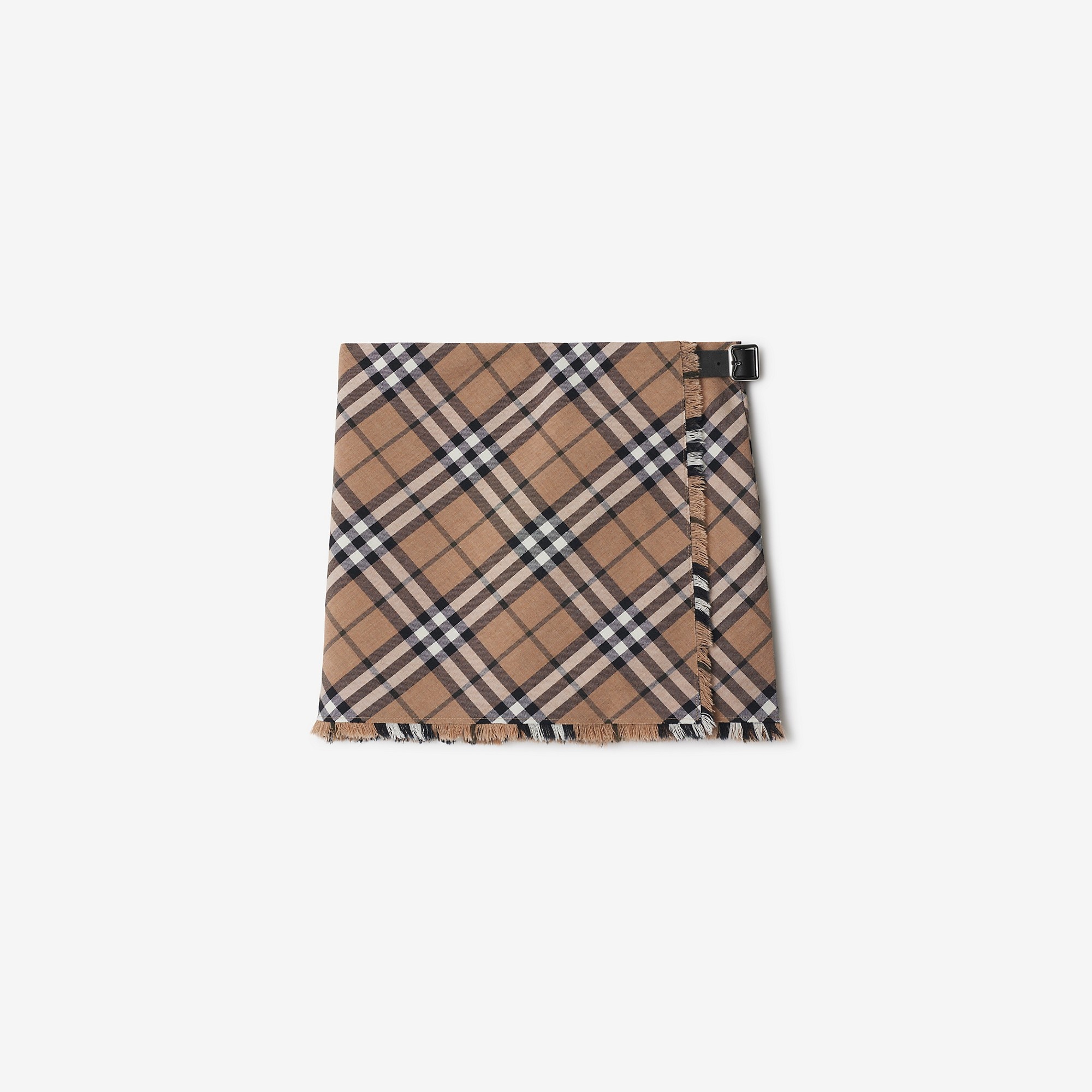 Check Wool Blend Mini Kilt - 1