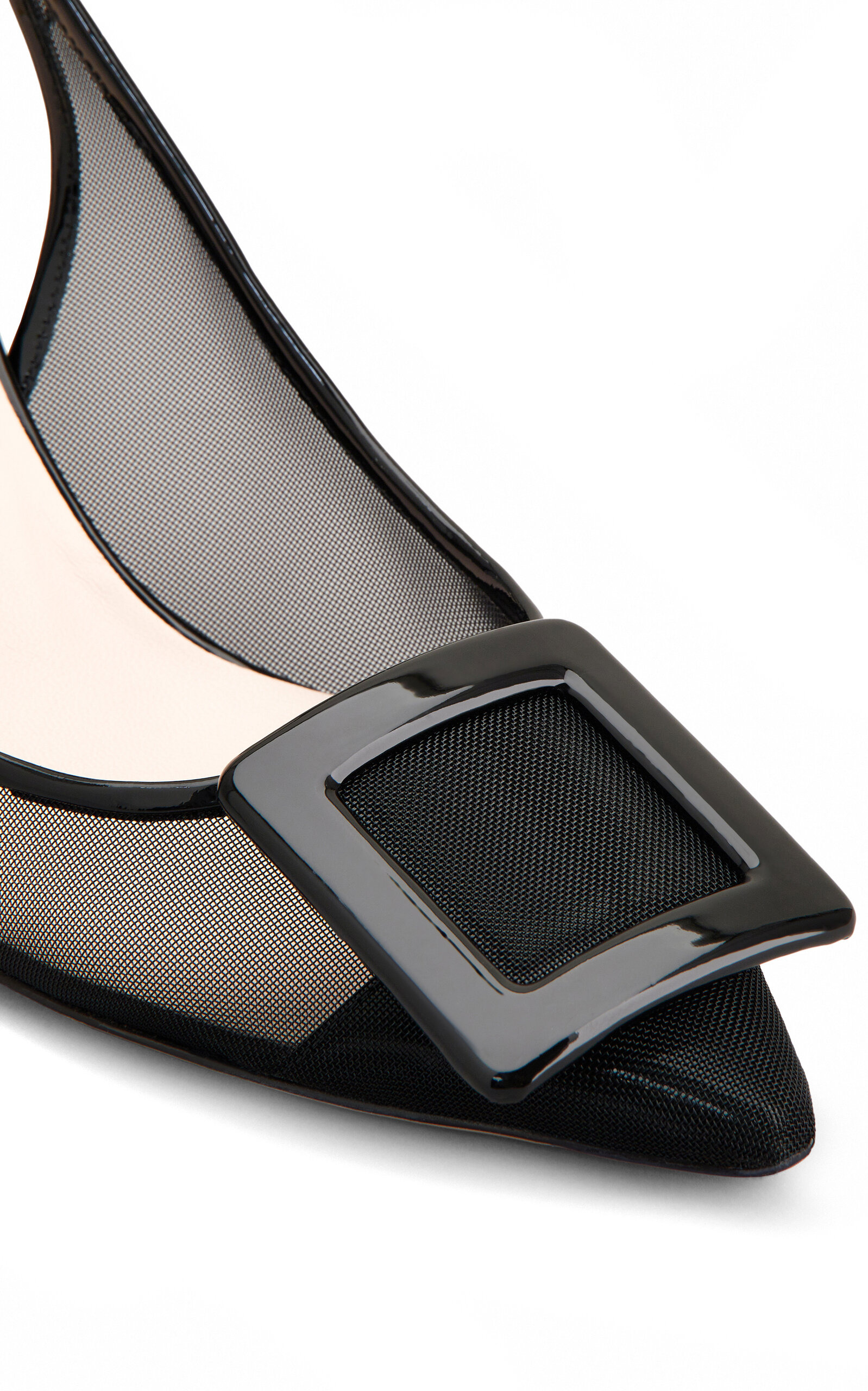 Viv In The City Mesh Slingback Pumps black - 8