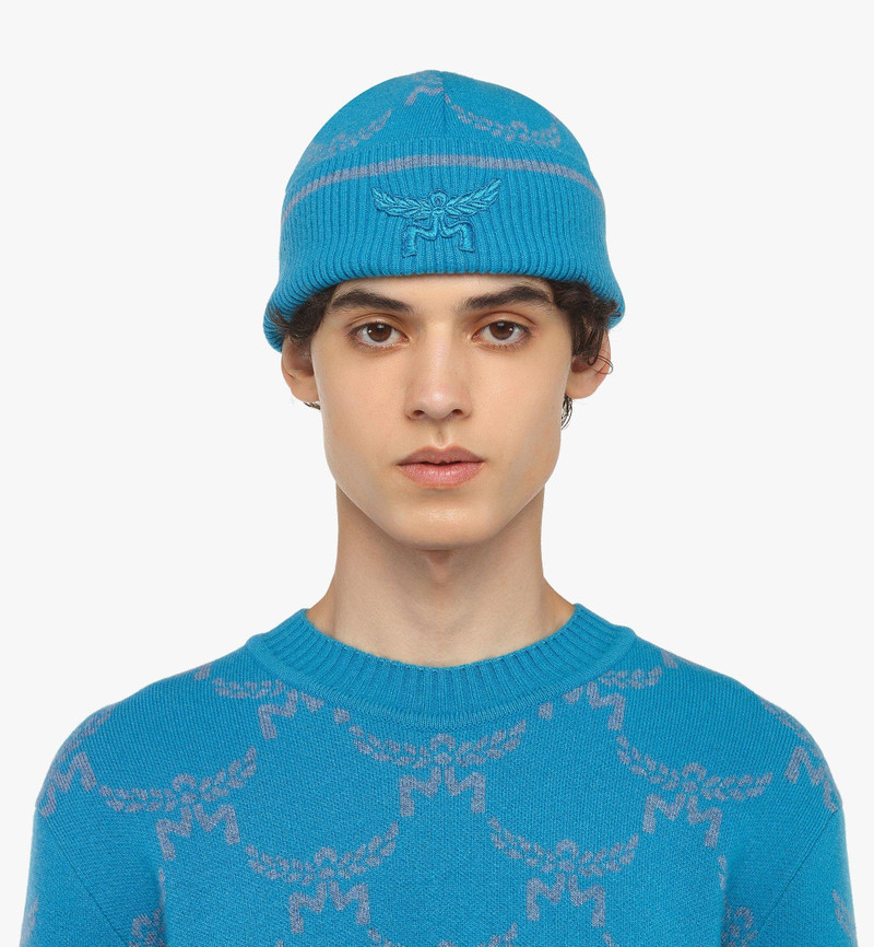 MCM Lauretos Beanie in Wool and Recycled Cashmere outlook