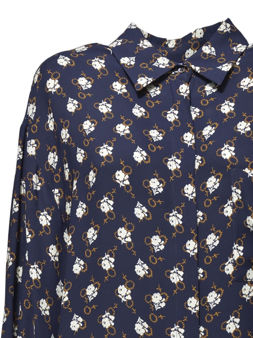 floral-print button-up shirt - 3