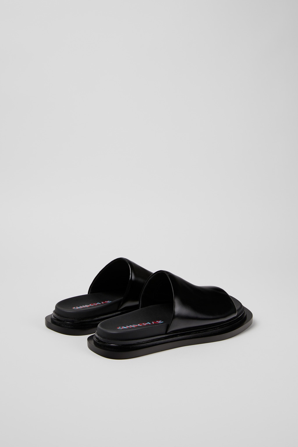Black Leather Sandals - 3
