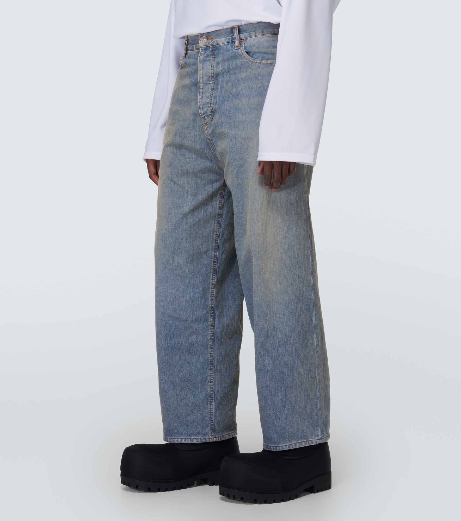 Waterproof wide-leg jeans - 3