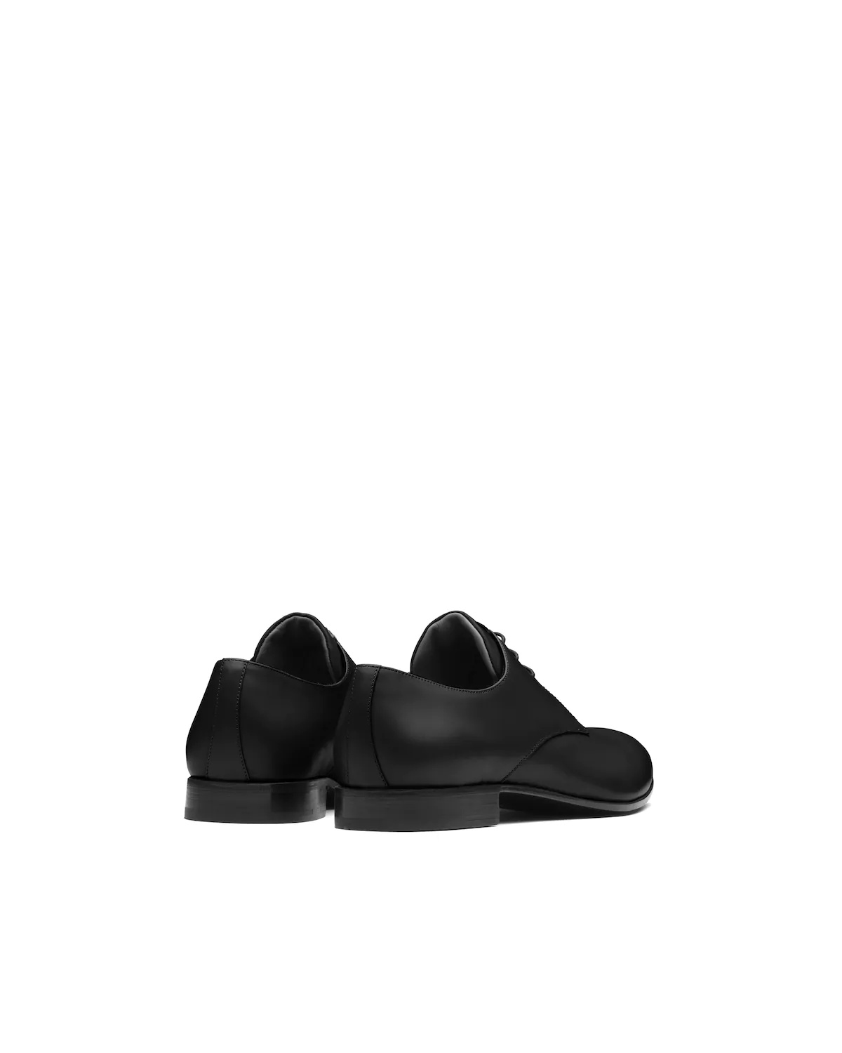 Brushed leather derby shoes - 3