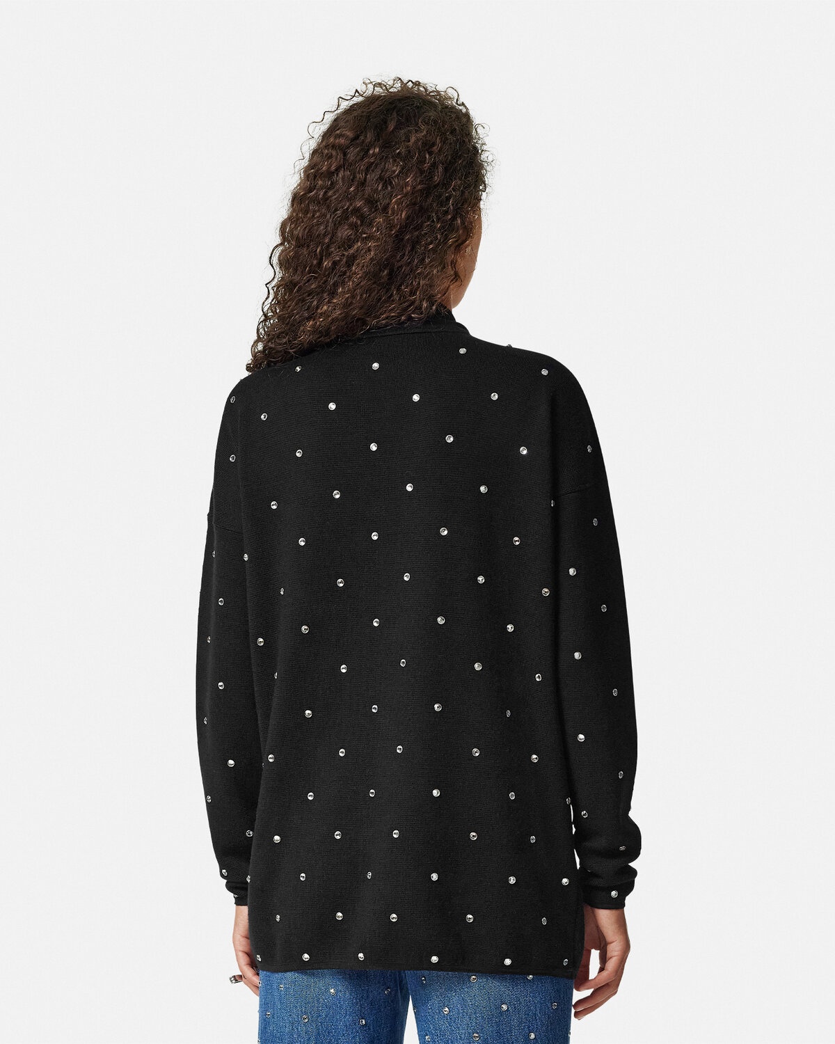 Cielo Stellato Wool Knit Polo Sweater - 5