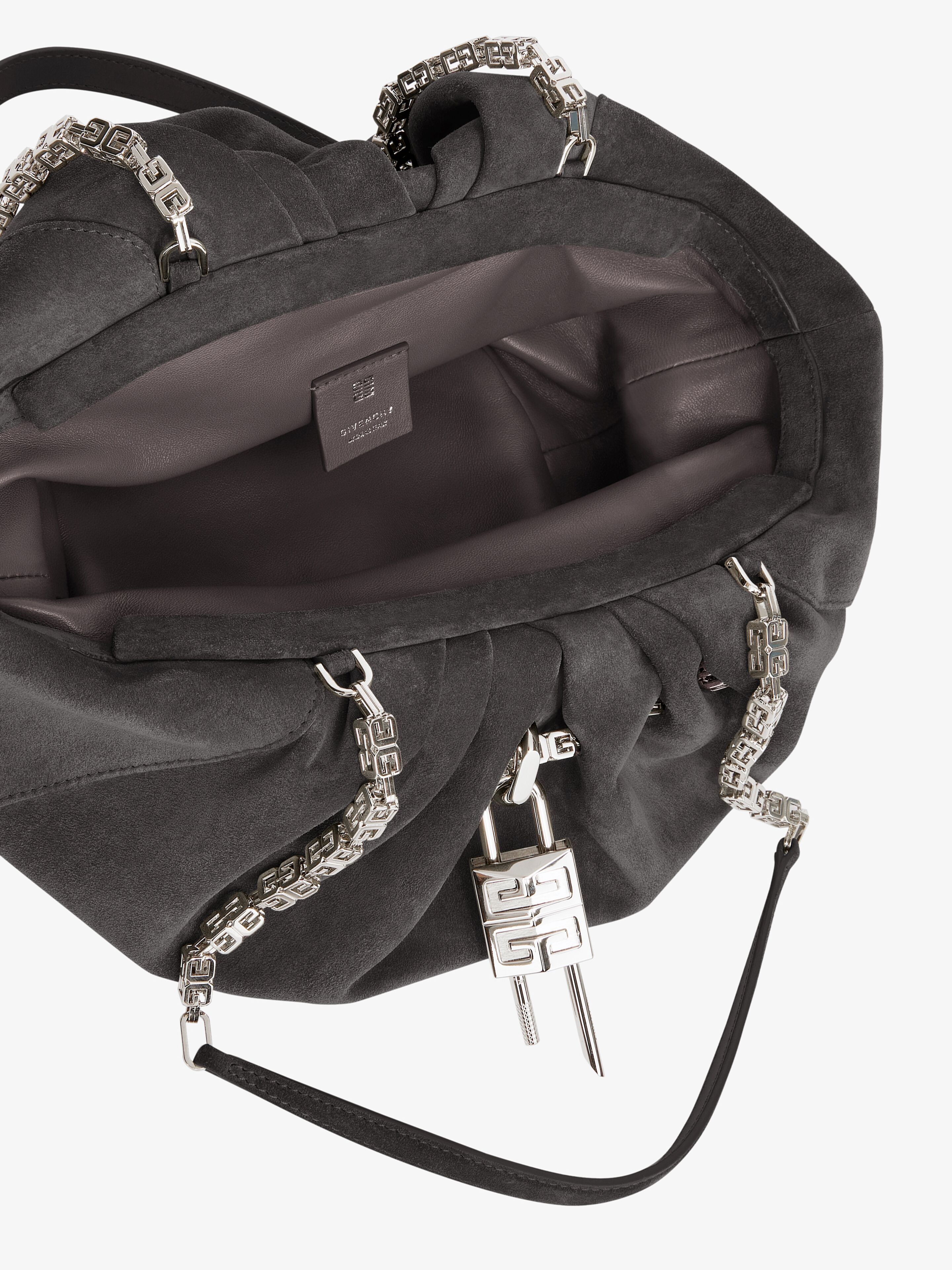 SMALL KENNY BAG IN SUEDE - 5