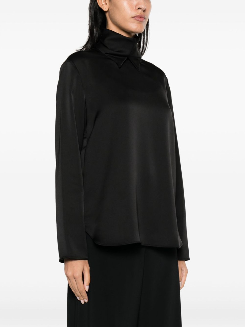 pointed high-neck blouse 3