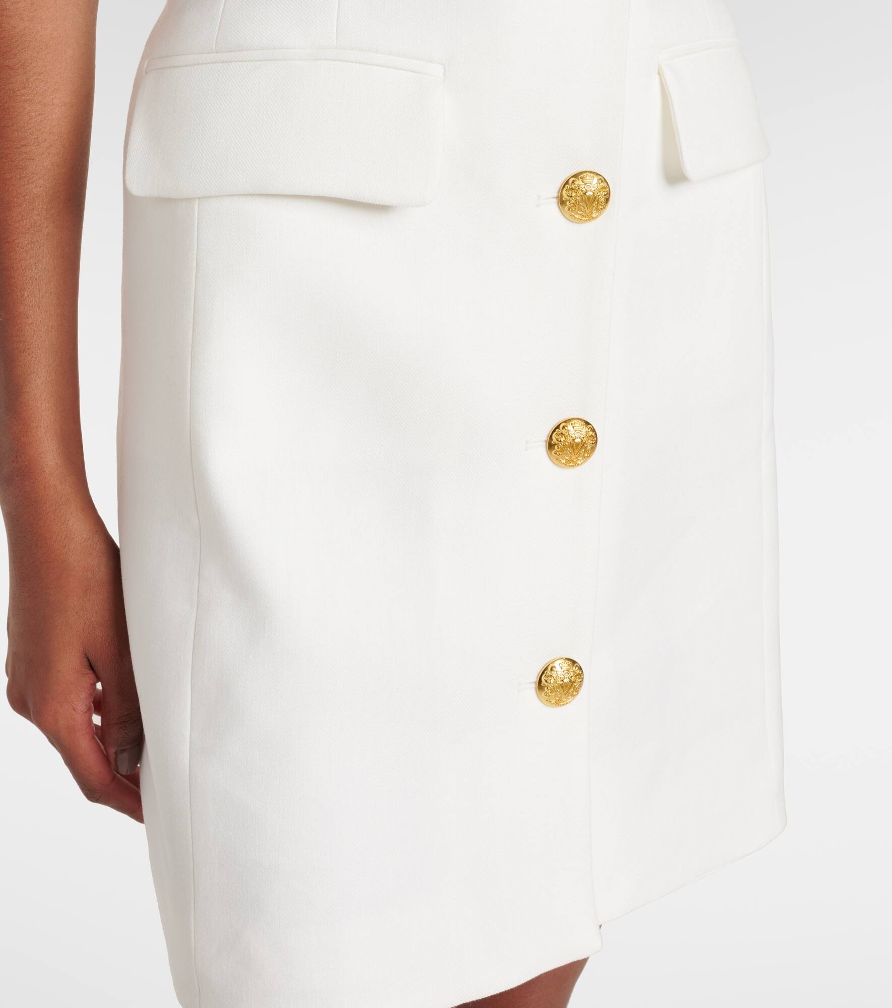 Fairfax linen-blend minidress - 5