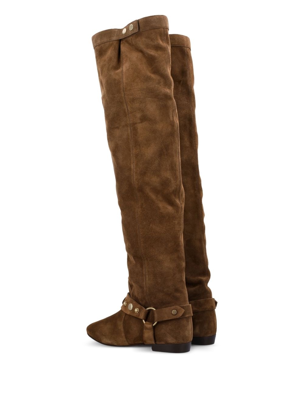 Selize suede buckle boots - 4