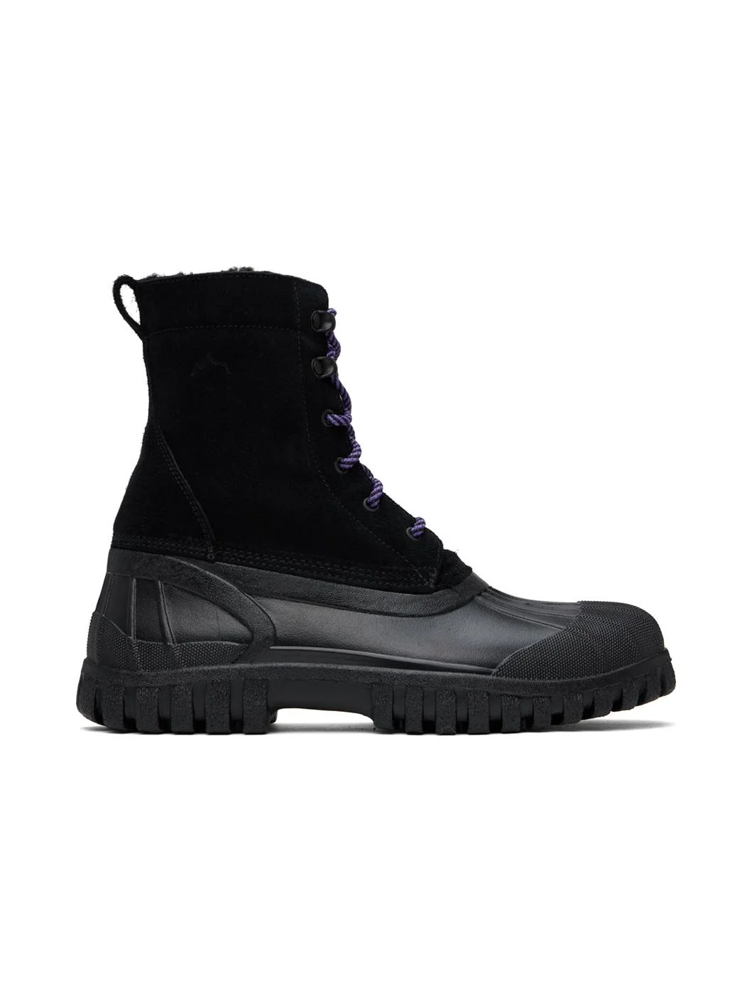 Black Anatra Shearling Boots - 1