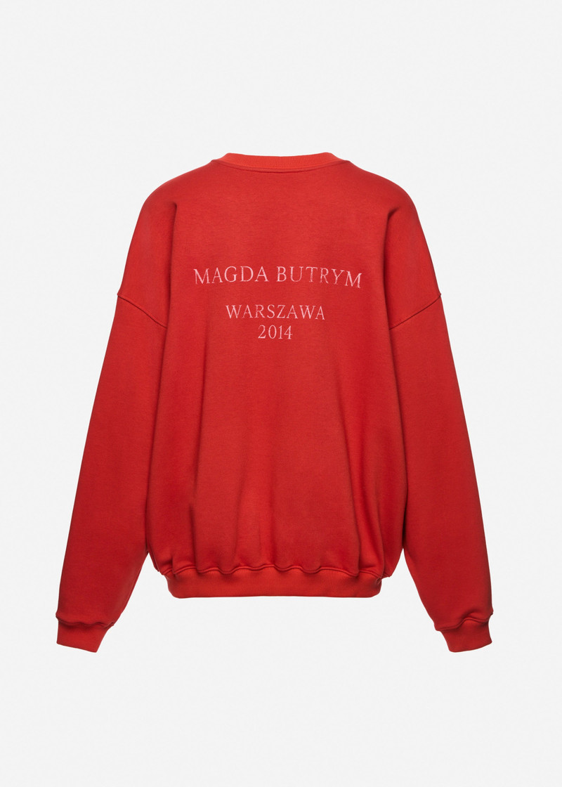 Warszawa 2014 sweatshirt in red 2