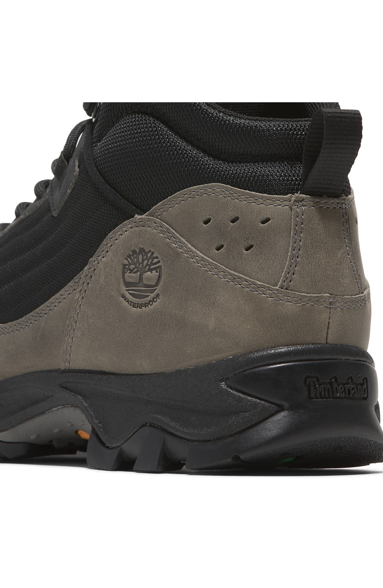 Timberland Mt. Maddsen Waterproof Hiking Boot in Black Mesh W Md Grey at Nordstrom - 9