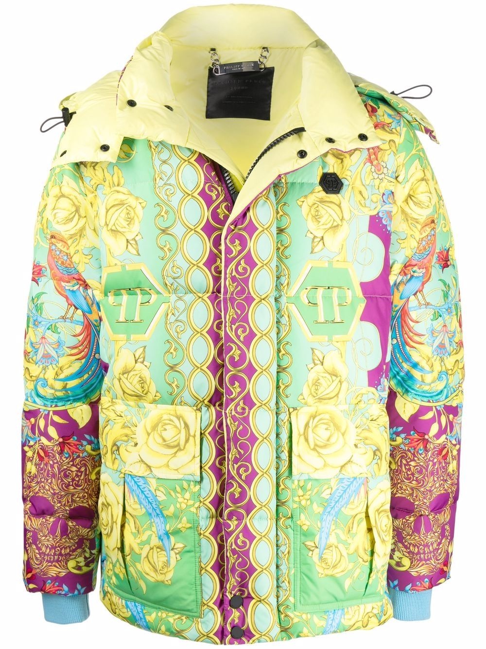 baroque pattern-print jacket - 1