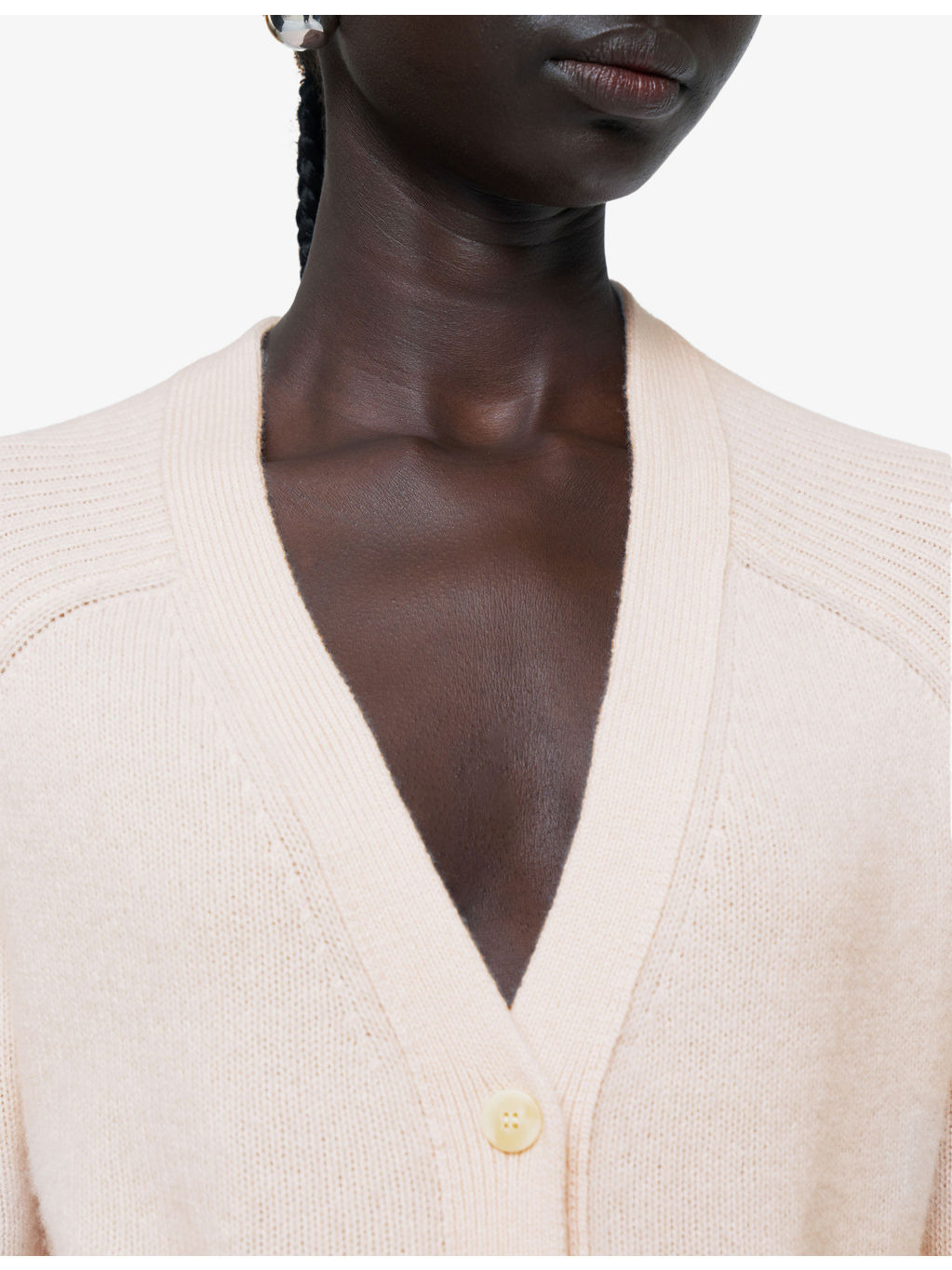 Open Relaxed-Fit Cashmere Cardigan - 5