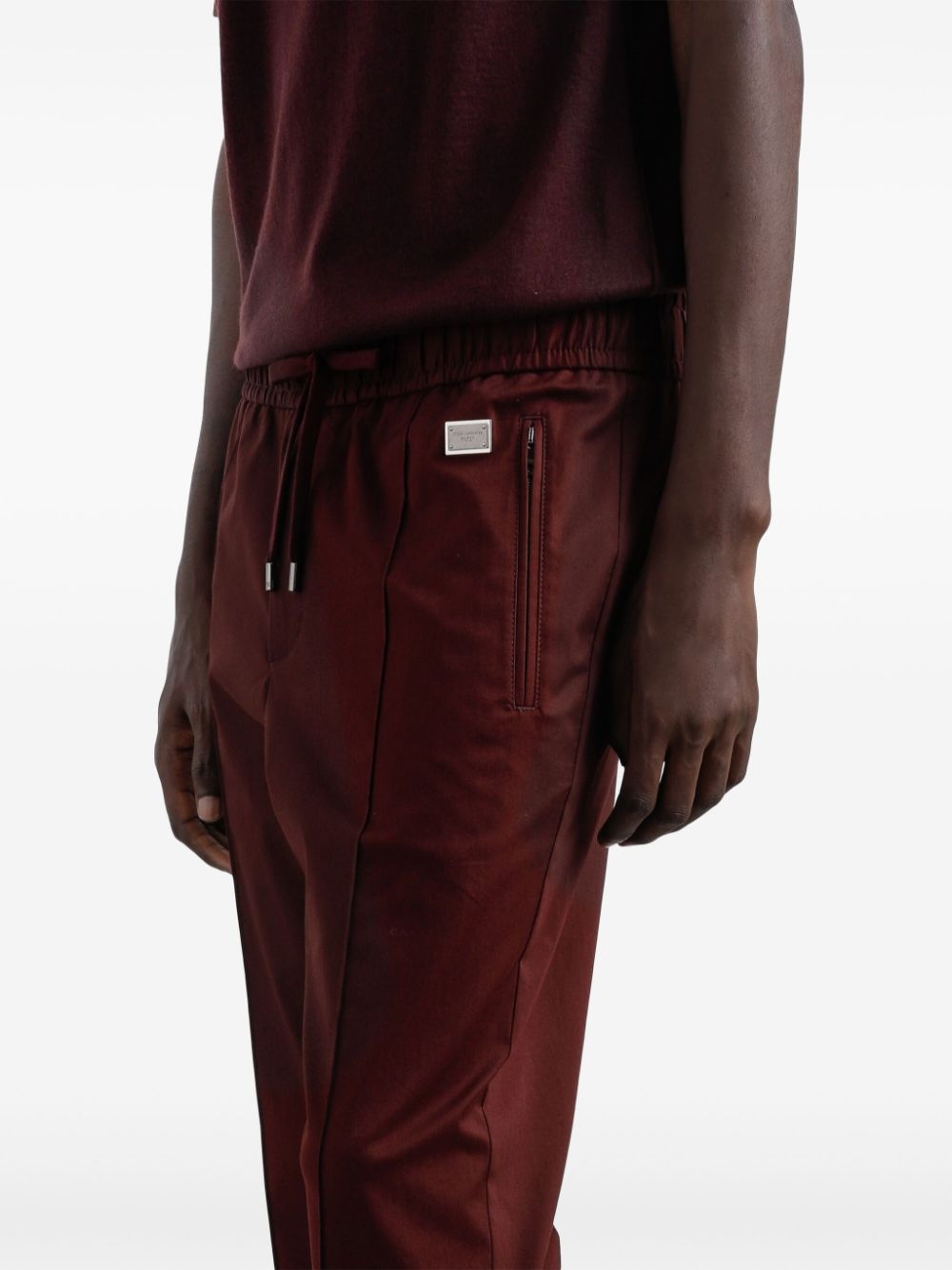 drawstring track pants - 4