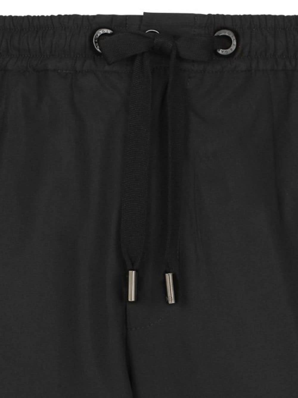 drawstring-waist cotton track pants - 2