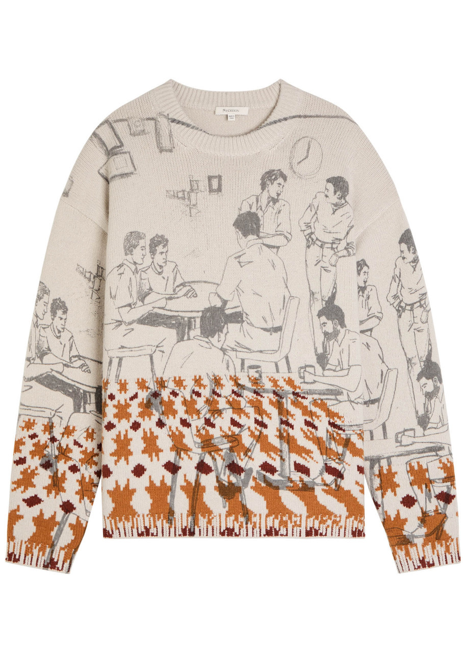 JW Anderson Intarsia Wool-blend Jumper - 6