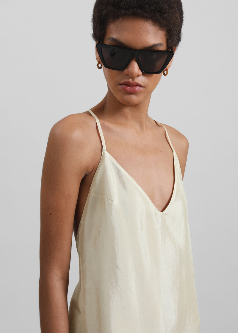 Vence Slip Dress - Pale Yellow 4