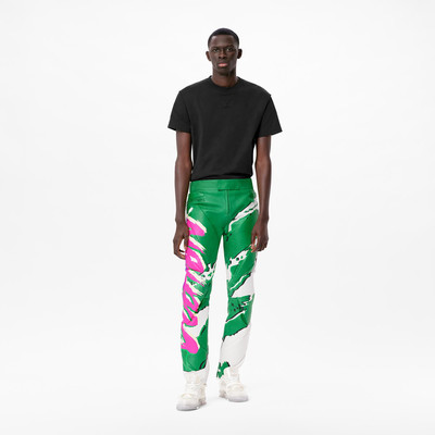 Louis Vuitton Graphic Leather Biker Pants outlook