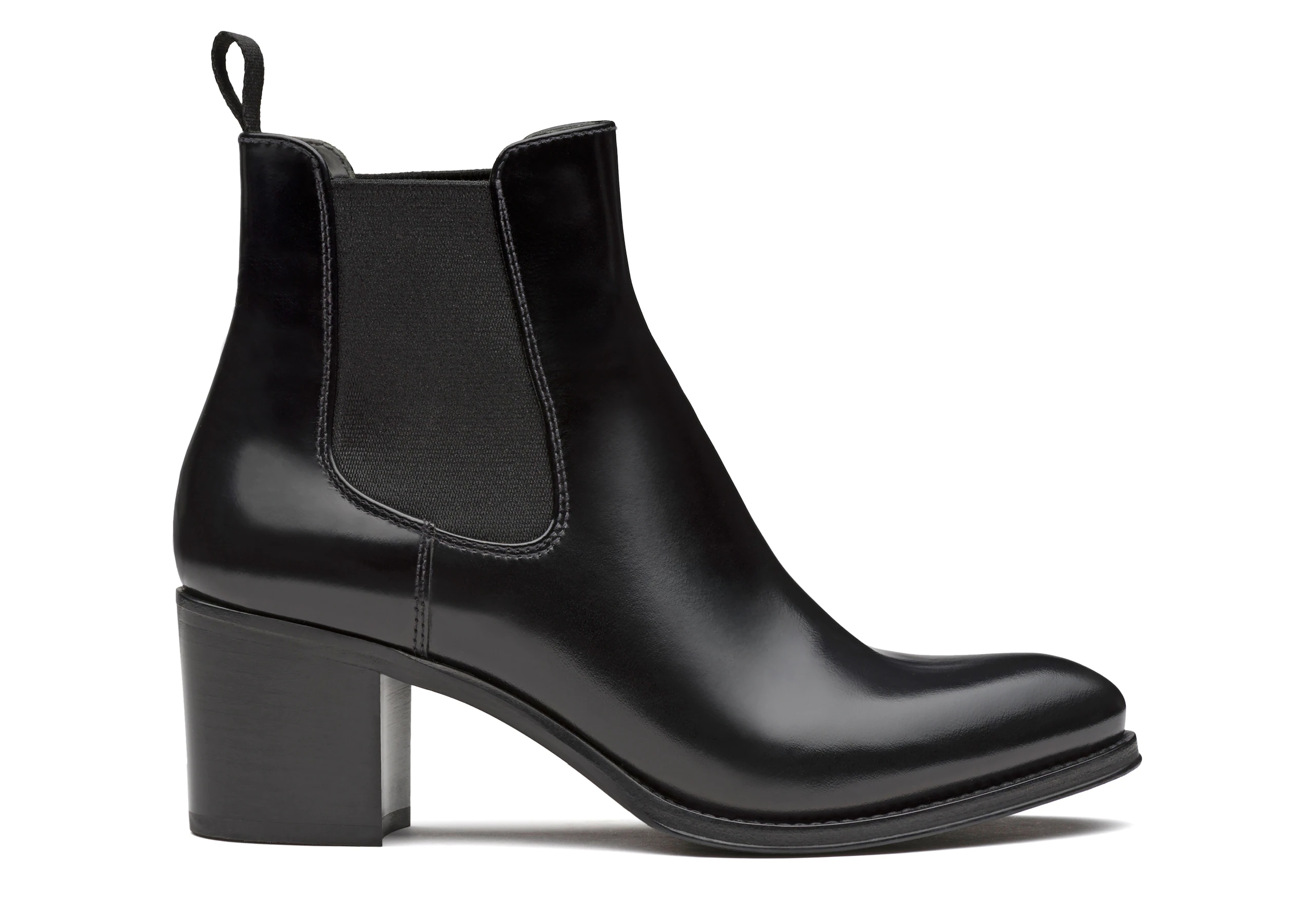 Shirley 55
Polished Fumè Heeled Boot Black - 1